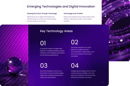 Master’s student in Technology Slideonic presentation example
