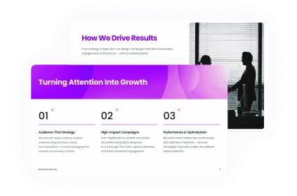 Strategy consultant Slideonic presentation example
